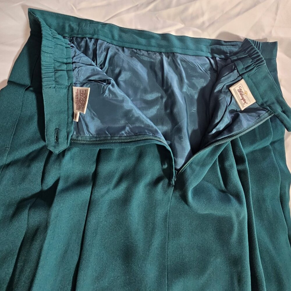 Vintage Women's Worthington 2 PC Skirt Suit. Fully-lined. Aqua. Size 18. - Picture 5 of 8